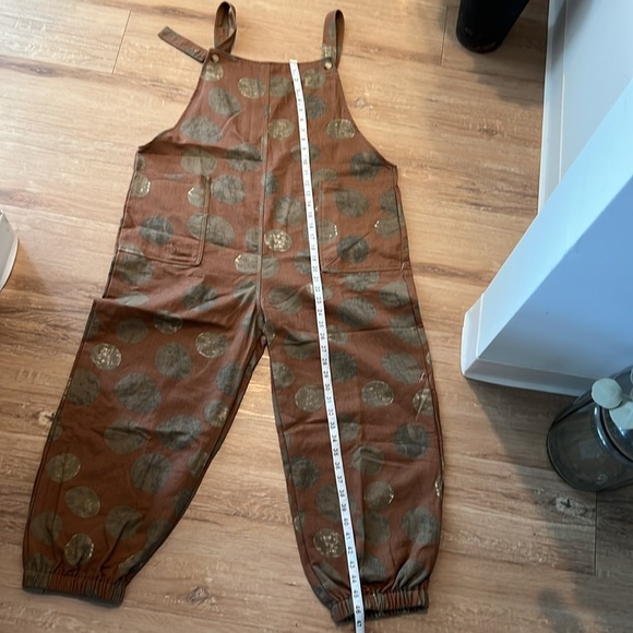 NWT SM Wardrobe Beige Cotton MoonPrint Overall Size - XLarge - Picture 13 of 13